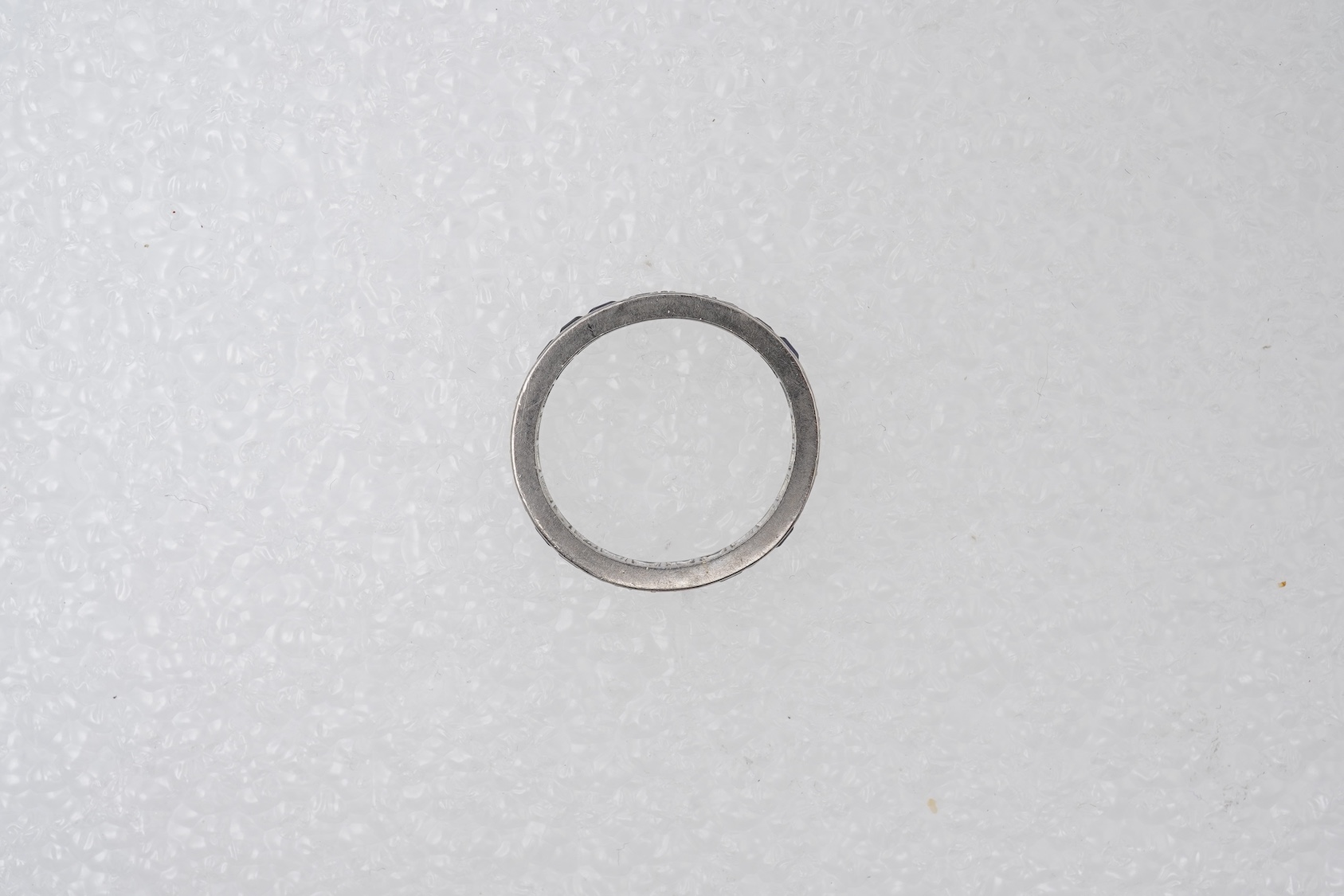 An Art Deco sapphire and diamond eternity ring, 1930s